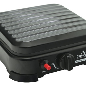 Aragaz portabil cu 1 arzator Cattara Traveler Family Single, negru, capac, 2.2kw, 160g/h - Img 2