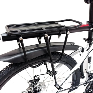 Bicicleta BR TARGET Carrier 29", 21 viteze, frane pe disc, cadru otel 17", manete secventiale, alb\negru - Img 3