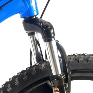 Bicicleta BR Tornado 24", 21 viteze, frane pe disc, cadru din aluminiu 13", manete secventiale, albastru - Img 6