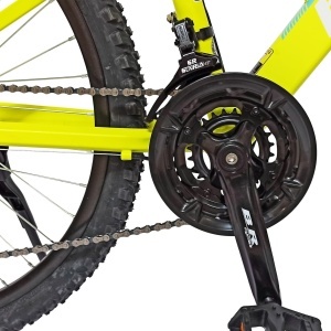 Bicicleta BR TSUNAMI PRO2025 26", 21 viteze, frane pe disc, cadru otel 14.5", manete secventiale, fluo - Img 10