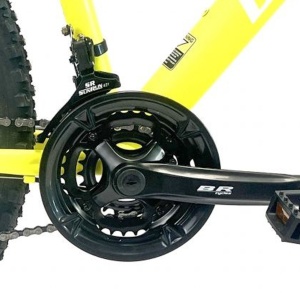 Bicicleta BR TSUNAMI PRO2025 26", 21 viteze, frane pe disc, cadru otel 15", manete secventiale, galben - Img 6