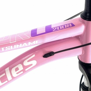 Bicicleta BR TSUNAMI PRO2025 26", 21 viteze, frane pe disc, cadru otel 15", manete secventiale, roz - Img 5
