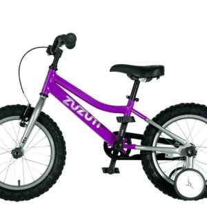 Bicicleta copii 16" ZUZUM Bella, mov/argintiu, varsta 4-6 ani - Img 5
