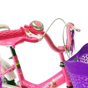 Bicicletă copii BR Linda Kids 12", cadru oțel, mov, varsta 2 - 4 ani - Img 10