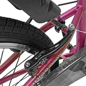 Bicicletă copii BR Neptune 20", cadru oțel, roz, varsta 7 - 10 ani - Img 4