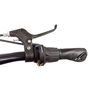 Bicicleta copii BR Tornado 20", cadru aluminiu 12", manete revoshift, frane disc, 7 viteze, albastru, varsta 7-10 ani - Img 6