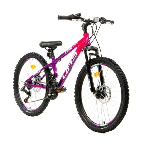 Bicicleta Copii Dhs Terrana 2423 - 24 Inch, Violet/Roz - Img 2