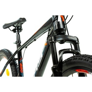 Bicicleta Mtb Dhs 2605 - 26 inch, M, Negru/Rosu - Img 5