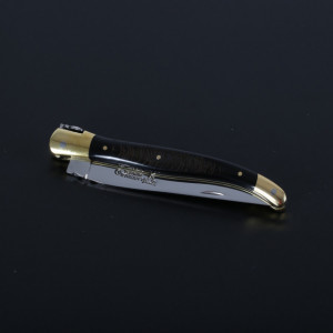 Briceag Laguiole en Aubrac, Maner Corn(negru) Bivol African lama 12cm - LGL0212CBL/FSI1 4
