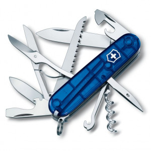 Briceag Victorinox Huntsman, albastru transparent - 1.3713.T2