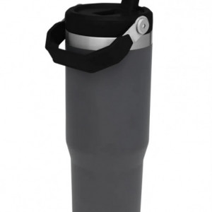 Cana Termoizolanta cu pai The IceFlow Flip Straw Tumbler Charcoal 0.89L / 30oz  - 10-09993-194  3