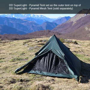 Cort 1 Persoana DD SuperLight –Pyramid-panza anti insecte - 0707273933744 5