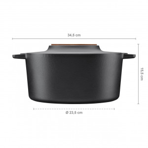Cratita din fonta Fiskars Norden, 6 L - Img 4