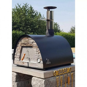 Cuptor traditional pentru pizza pe lemne Maximus Arena negru - MAXIMUSBLACKARENA 2