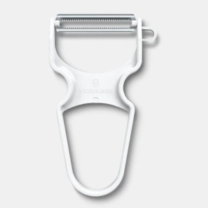 Curatator Victorinox Rapid Peeler, 110mm, lama dubla zimtata, ABS, white 6.0933