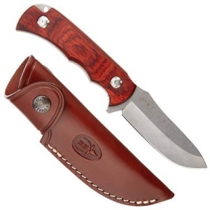 Cutit Outdoor Muela ATB-9R, maner lemn presat de coral lama 8.5cm