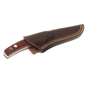 Cutit Outdoor Muela LM-8R,maner lemn presat trandafir, lama 9 cm - Img 2