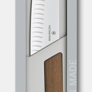 Cutit Victorinox Swiss Modern Santoku, lama 17cm, Wood 6.9050.17KG - Img 2
