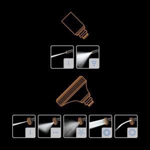 FISKARS Set pistol pentru stropit, jet reglabil + cap pistol pentru stropit jet multi - 1065494 - Img 2