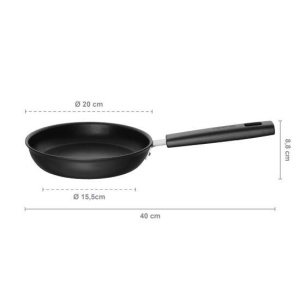 FISKARS Tigaie din aluminiu, antiaderenta, Fiskars Hard Face, Ø 20 cm - 1052221