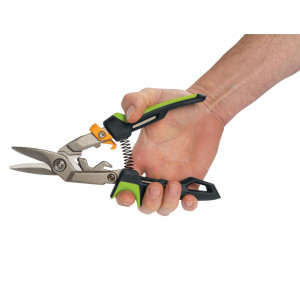 Foarfeca pentru tabla Fiskars PowerGear, taietura pe dreapta - Img 3