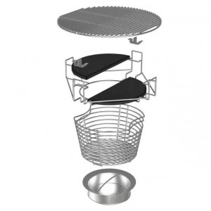 Gratar ceramic Kamado pe carbuni The Bastard Urban Medium, stand inclus, 114cm inaltime, diametru grila 42cm - BU103 8