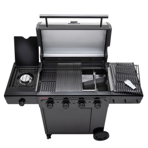 Gratar pe gaz Char-Broil Essential 4 G cu 4 arzatoare, grile din fonta, TRU-Infrared - 140235 - Img 9