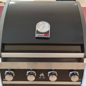 Gratar pe gaz cu 4 arzatoare din inox, incastrabil, gratare din fonta, Grandhall Grandpro Premium GT4 - K04000386A - Img 9