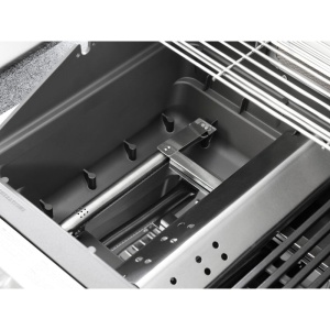 Gratar pe gaz cu 5 arzatoare 4 inox si 1 infrarosu, incastrabil, grile si plita fonta, Grandhall Pro Elite 4 - K04000383A - Img 8