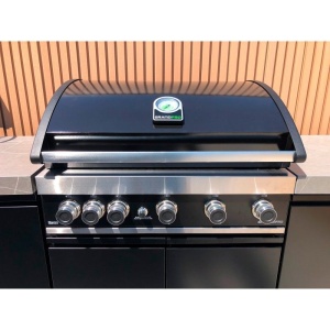 Gratar pe gaz cu 6 arzatoare (5 inox si 1 infrarosu), incastrabil, grile si plita fonta, Grandhall Grandpro Maxim G5 - K05000387A - Img 13