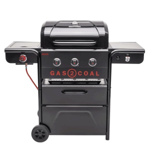 Gratar pe gaz si carbuni hibrid Char-Broil Gas2Coal 2.0 330 Special Edition, plita si sear burner - 140994 - Img 8