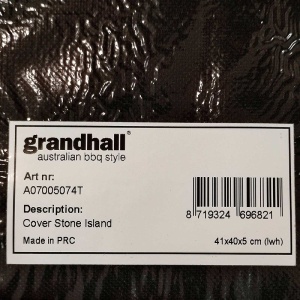 Husa pentru gratar 224x110x60 cm lavabila Grandhall Stone Island - A07005074T - Img 5