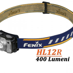 Lanterna frontala Fenix HL12R Reincarcabila 400 lumeni 64 metri gri