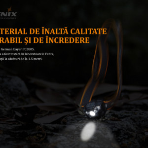 Lanterna frontala Fenix HL18RW Reincarcabila 500 lumeni 85 metri materiale