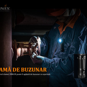 Lanterna frontala Fenix HM61R Reincarcabila 1200lumeni 145 metri 4