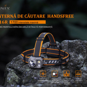 Lanterna frontala Fenix HP16R - 1700 lumeni - 260 metri - ADV-442-002 2