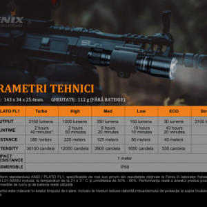 Lanterna Tactica Fenix TK16 V2.0 -3100 lumeni - ADV-439-001 4