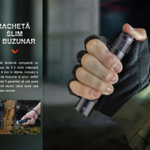 Lanternă tactică reîncărcabilă 1700 Lumeni 353 Metri Fenix PD35R - ADV-478-001 - Img 6