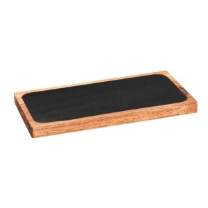 Platou servire si tocator din lemn de accacia 30x15x2 cm Ava Wenko Black Outdoor Kitchen - 55103100