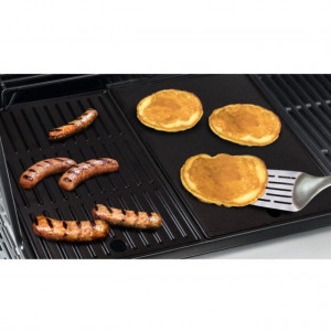 Plita din fonta cu 2 fete neteda si grill 43 x 21 cm Char-Broil - 140008 carnati