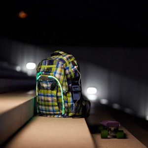 Rucsac Wheel Bee Generation Z albastru/verde/alb cu LED - 950020 5