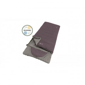 Sac de dormit reversibil Outwell Contour - Dark Purple - Fermoar Dreapta 3