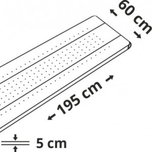 Saltea autogonflabila 195x60x5cm Cattara - albastru/gri - TT13324 - Img 3