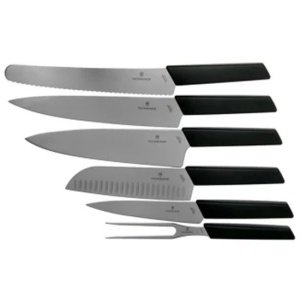 Set 6 Cutite Victorinox Swiss Modern Block + Suport Lemn, Negru - 6.7186.63 - Img 2