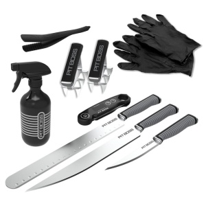 Set cutite, termometru si ustensile pentru gratar Pit Boss - 41129