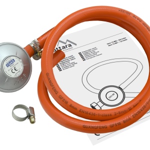 Set regulator de gaz 30mbar cu furtun 0.9m Cattara, EN16129 - TT13606 - Img 4