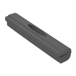 Suport din plastic pentru folie alimentara de aluminiu, negru, 38x7 cm, Wenko Black Outdoor Kitchen - 55029100