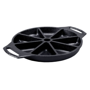 Tava rotunda din fonta cu 8 triunghiuri pentru tarta Lodge 22,7 cm - L-BW8WP