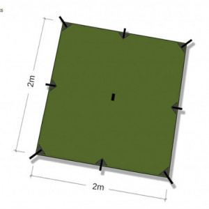 Tenda 2x2m Prelata DD Hammocks Olive Green - 707273931658