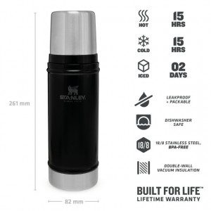 Termos The Legendary Classic Bottle XSmall Matte Black Pebble  0.47L - 10-01228-073 3